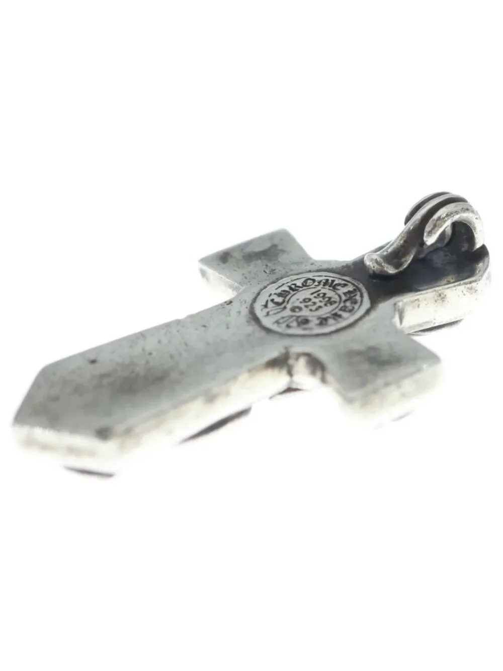 Chrome Hearts Vulcan Cross Small Silver Necklace